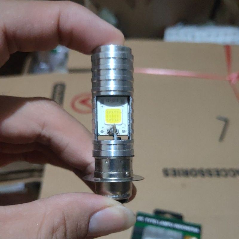 Lampu Led Depan Tyto 2 sisi M2B Cree Original AC DC 8 Watt H6 Scoopy Beat Vario Mio Jupiter MX-2 LED biasa