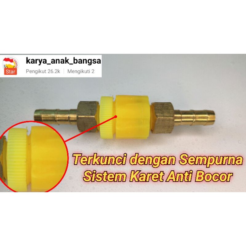 🈂️ Set Lengkap Konektor Penyambung Selang 5/16&quot; - 3/8&quot;