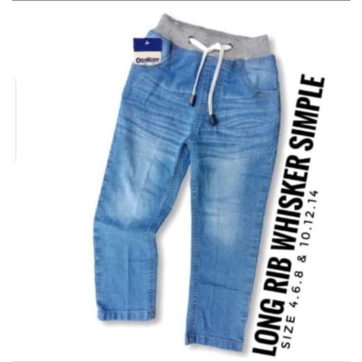 Jeans Anak Panjang Rib 1-8 Tahun