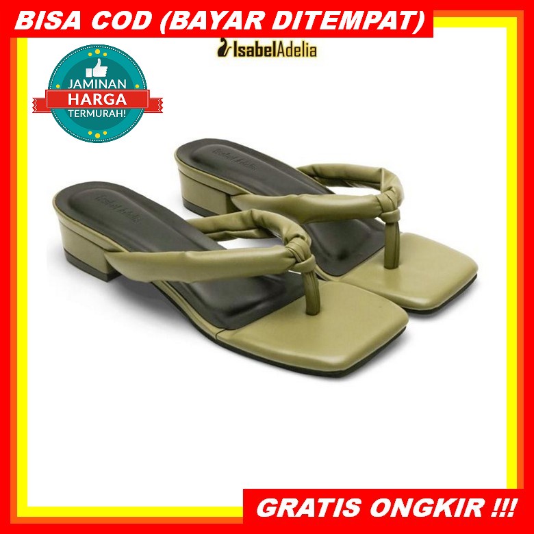 3.3 Mall Glarisamoda Retha Sandal Heels 3Cm Kepang Sendal Heels Wanita Hak Tahu Sandal Wanita Heels 