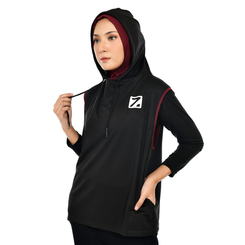 BAJU OLAHRAGA WANITA MUSLIMAH  SET HIJAB SPORT HAYFA ALINA