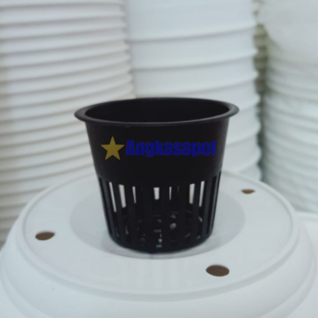 Netpot Net Pot 8 cm BESAR Hidroponik Hitam