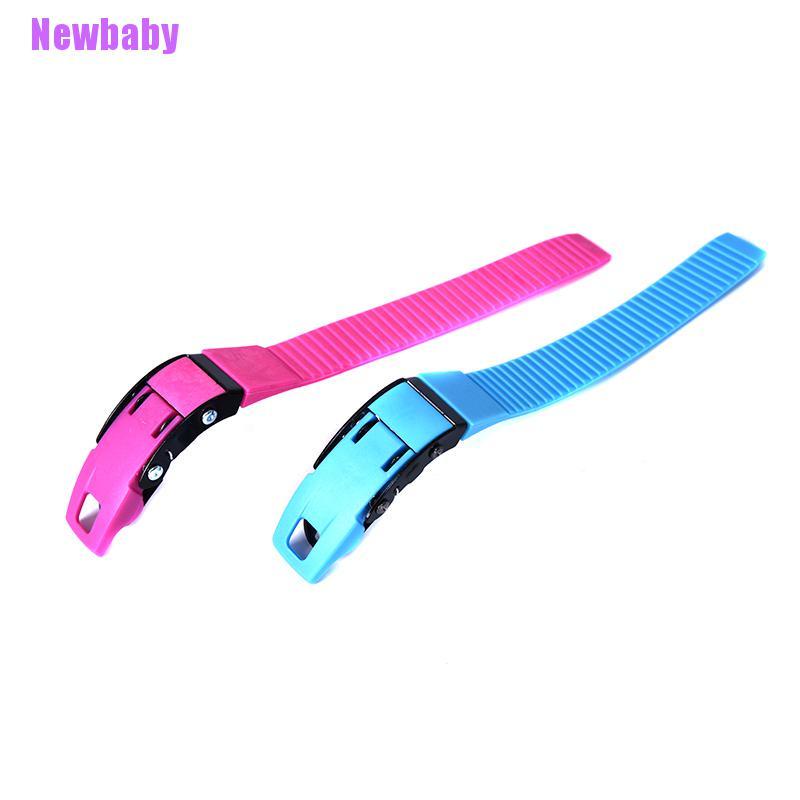 (Newbaby) 1pc Strap Buckle Dengan Sekrup + Mur Untuk Inline Skate