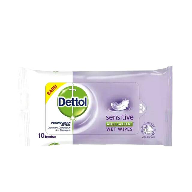 Detol wet wipes  tisu basah dettol 10s ampuh membunuh kuman& bakteri