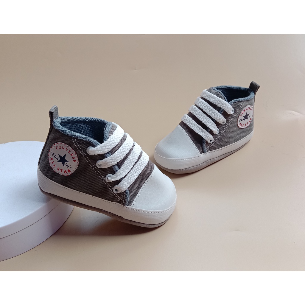 sepatu bayi prewalker anak laki lakii usia 0-12 bulan/sepatu bayi murah - convers