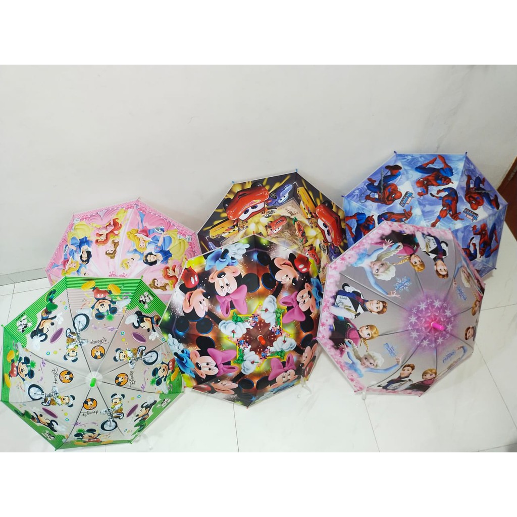 Payung anak karakter/payung anak bahan PVC Premium Quality