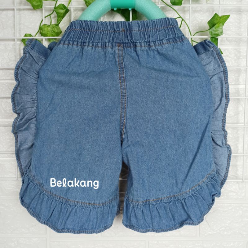 Celana Jeans Pendek Anak Perempuan 2-6 Tahun