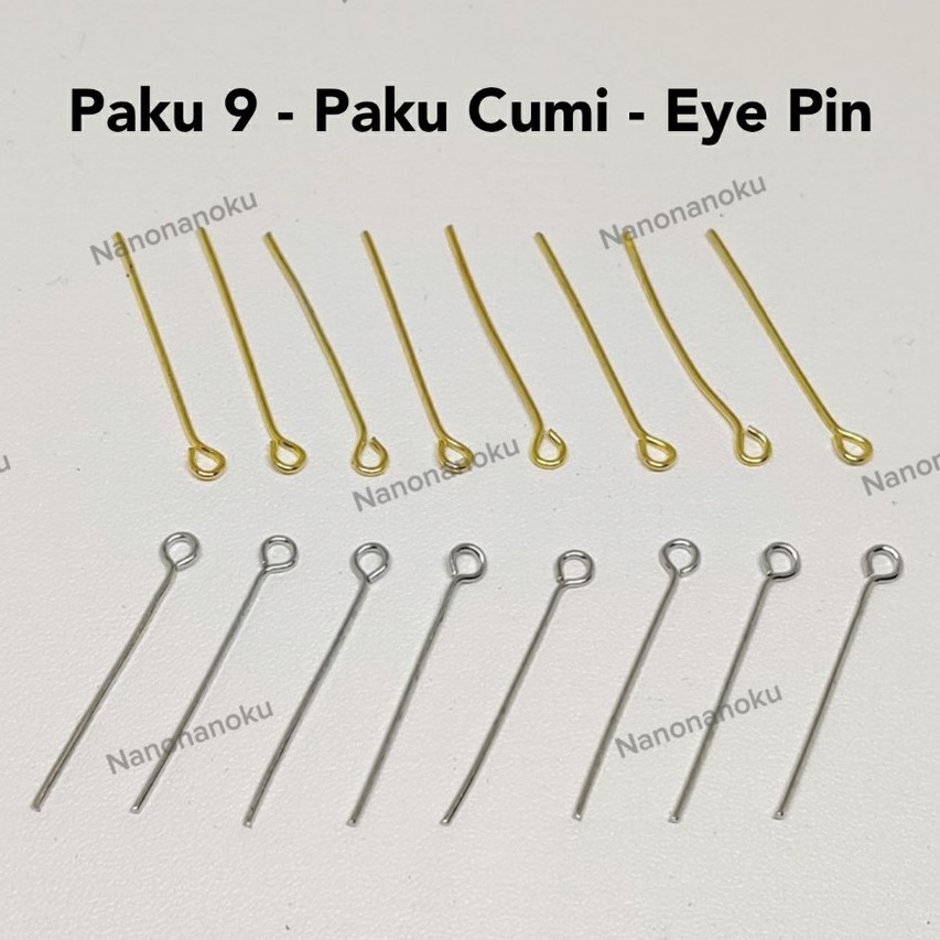 [20 gram] Paku 9 - Eyepin - Paku Cumi Banyak Ukuran Craft