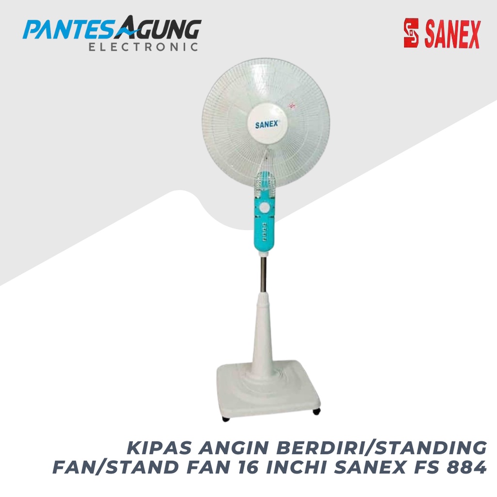 Kipas Angin Berdiri/Standing Fan/Stand Fan 16 inchi SANEX FS 884