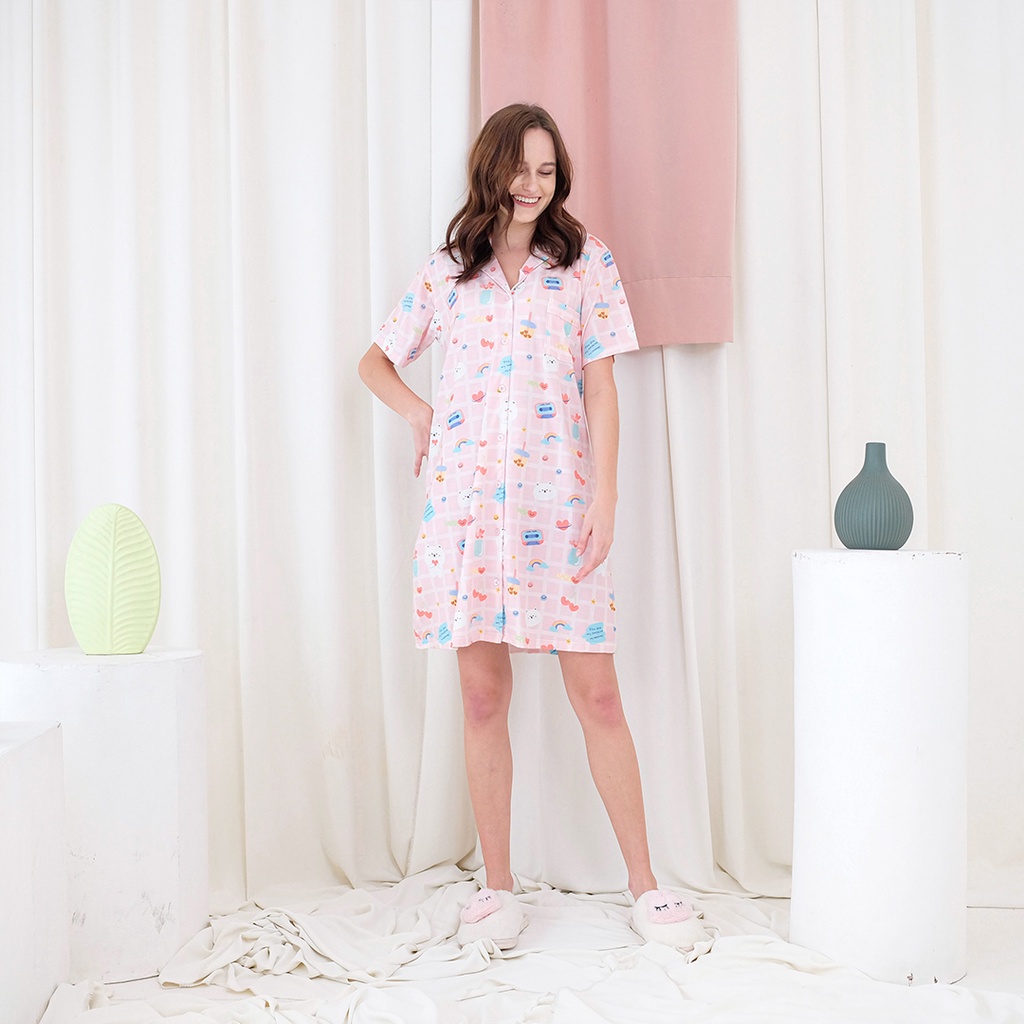 Cielyn - Sin Bi TENCEL™ Modal Dress Piyama Wanita Dewasa Set