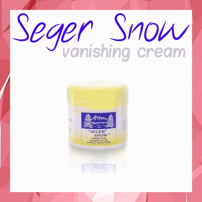 Seger Snow Skin Moisturizing vanishing cream krim pelembab haslin