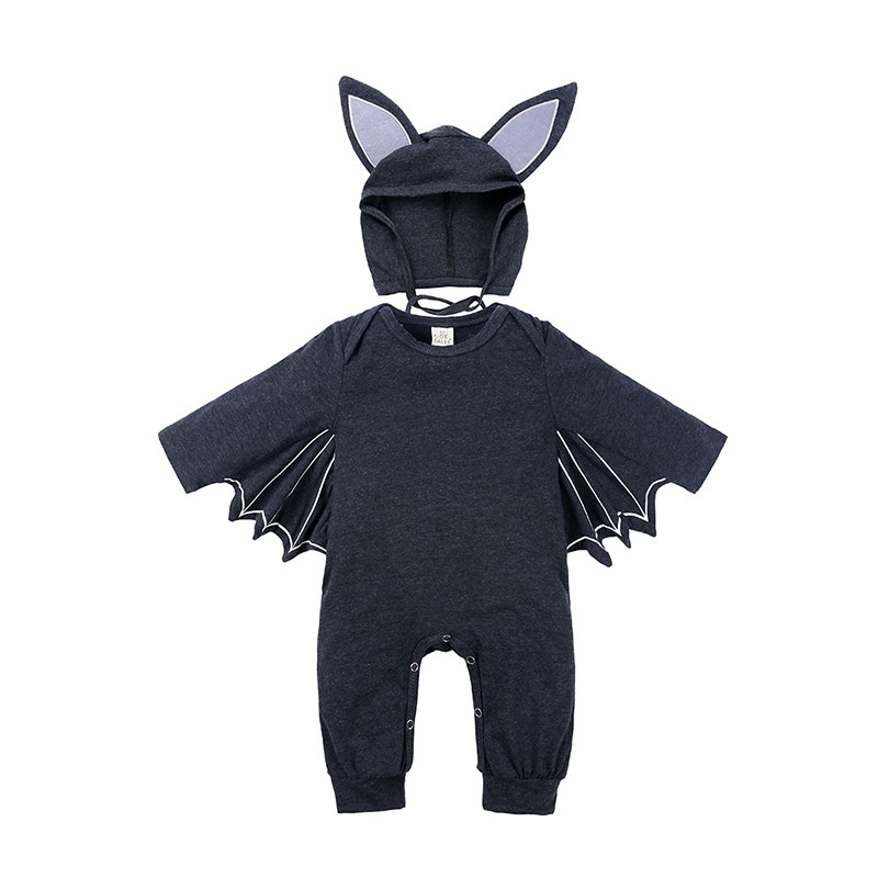 SB Jumper Jumpsuit Anak Bayi onesie Bat Kelelawar Cosplay Lucu Include Topi-1