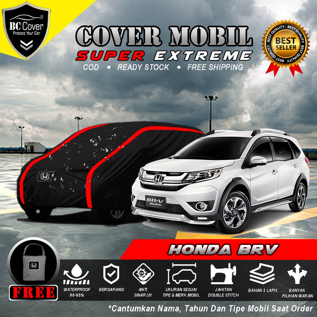 Body Cover Mobil Honda BRV Waterproof / Sarung Mobil Honda BRV Waterproof / Selimut Tutup Penutup Mantol Kerudung Mantel Mobil BRV Waterproof Outdoor Anti Air