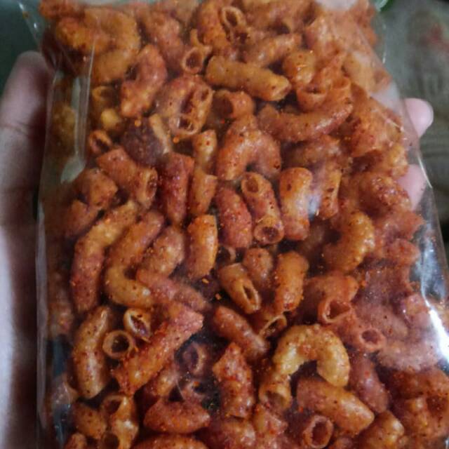 

makroni pedes dan asin