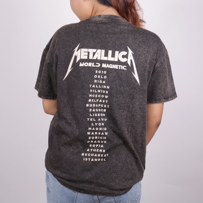 KAOS ROLLING STONE &gt; KAOS BAND METALLICA &gt; ACDC &gt; PINK FLOYD  &gt; RAMONES &gt; ORIGINAL BY HNM STONE WASH