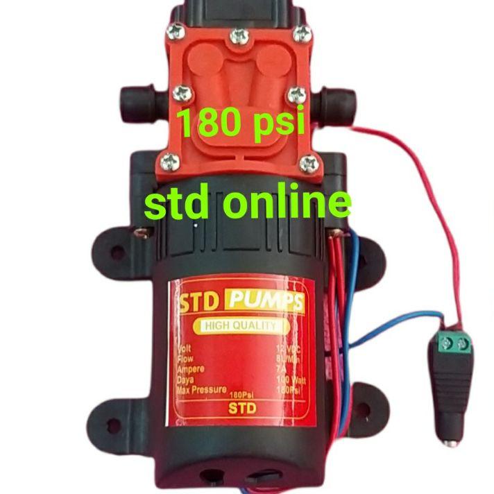 Update DINAMO POMPA DC 12V 180 PSI RED PUMP DINAMU STEAM DC 180PSI ✔