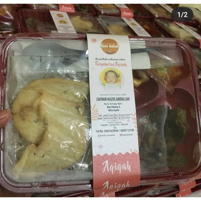 Cetak Roller Label Pengikat Penggulung Box Makanan Bento MURAH
