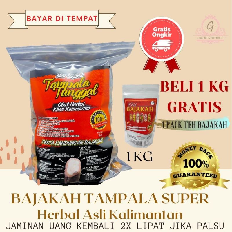 [PROMO] KAYU BAJAKAH TAMPALA TUNGGAL TAMPALA SUPER ORI ASLI KALIMANTAN KEMASAN 1KG MURAH