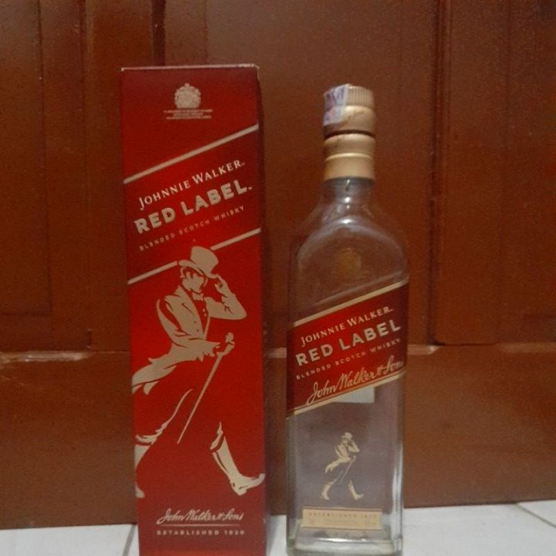 BOTOL KOSONG RED LABEL FREE ONGKIR