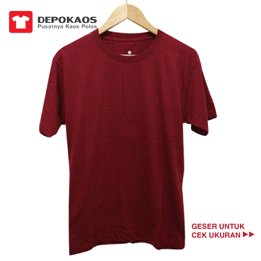 Kaos Oblong Merah  Marun  Model Baju  Trending