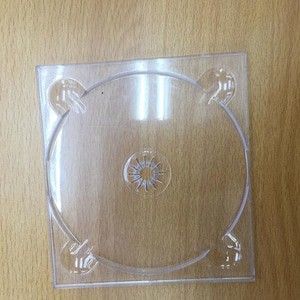 Casing CD Tray single Transparan 1pak isi 50pcs