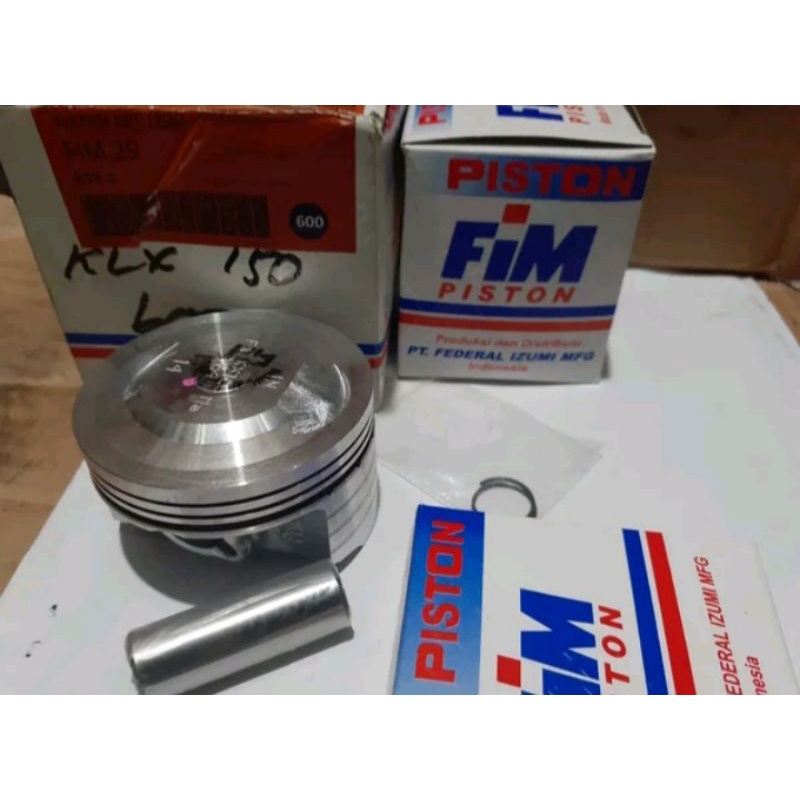 piston Kit klx 150 oversize 600 ukuran diameter 64 merk FIM