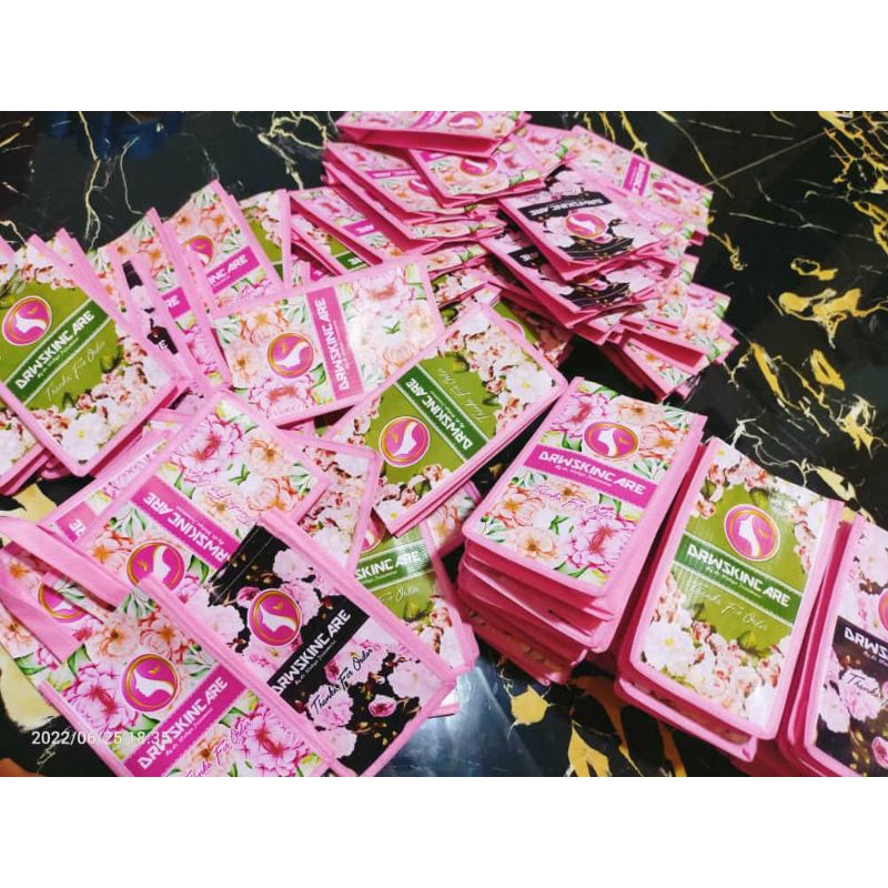 pouch drw skincare/ pouch custom/ tas kosmetik/ pouch drw murah