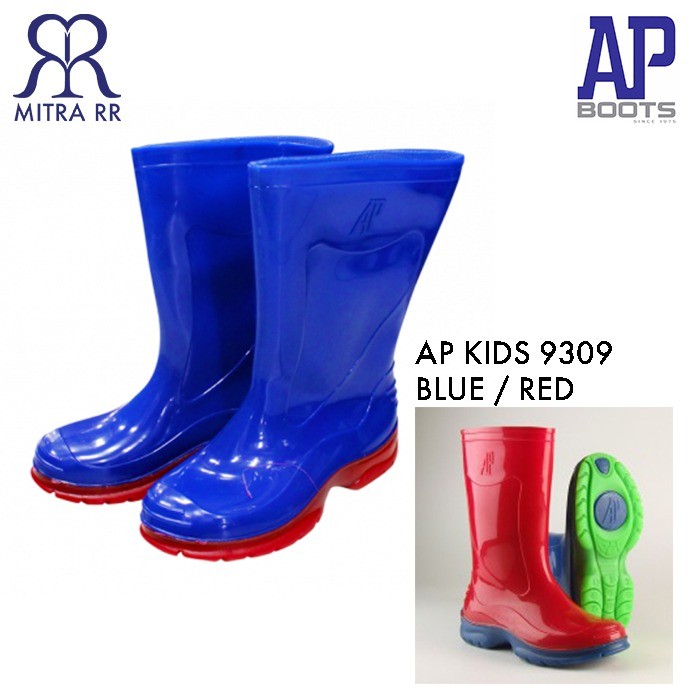 Sepatu AP Kids 9309 Blue / Red AP Boots Anak Sekolah Outbond Biru Merah