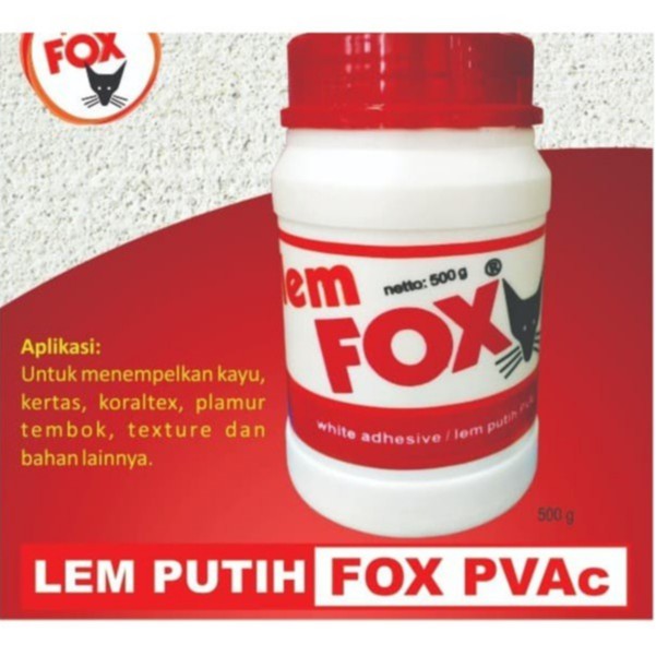 

Lem Fox PVAc Botol 500gr Original / Lem Fox Putih / lem putih fox / lem fox / lem fox 500 gram