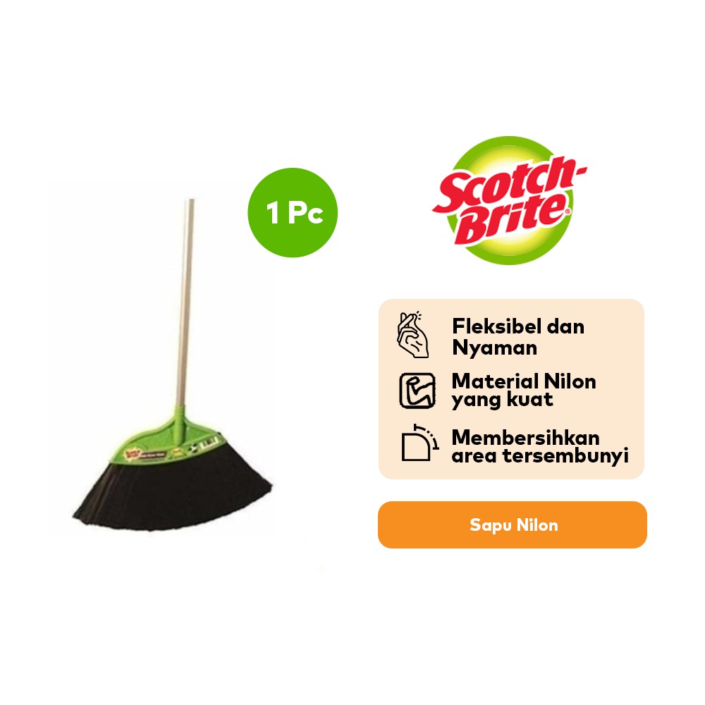 Scotch Brite 3M Sapu Nilon Kipas Kuat dan Lentur Serbaguna ID-471