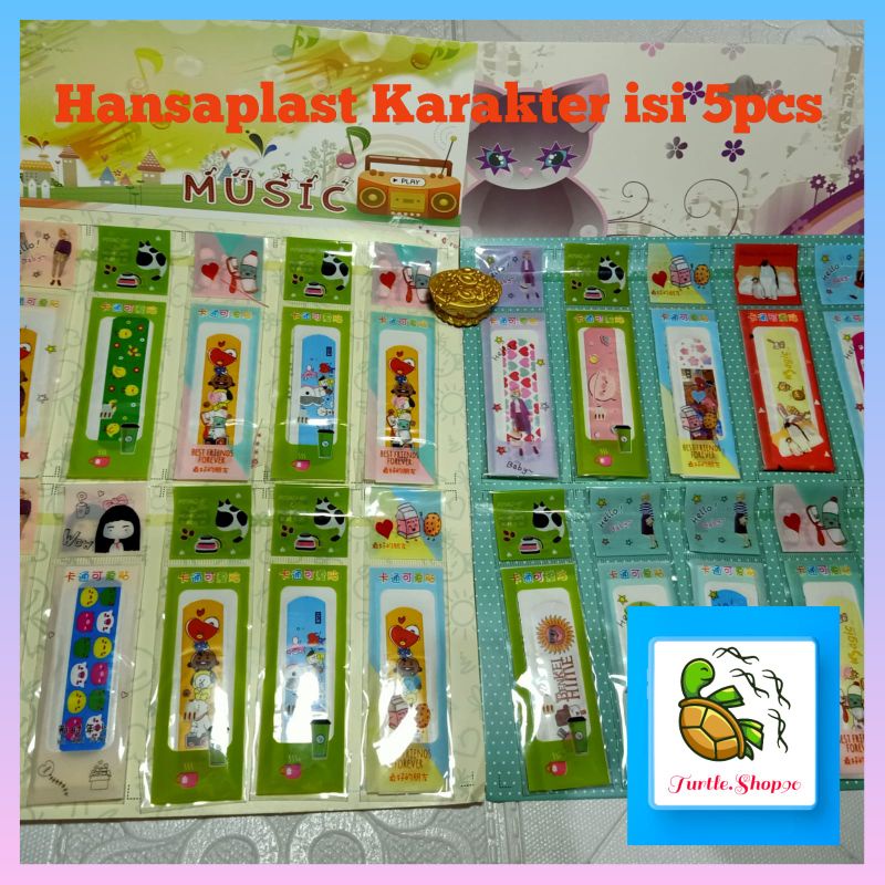 hansaplast karakter isi 5pcs / hansaplast polos dewasa luka