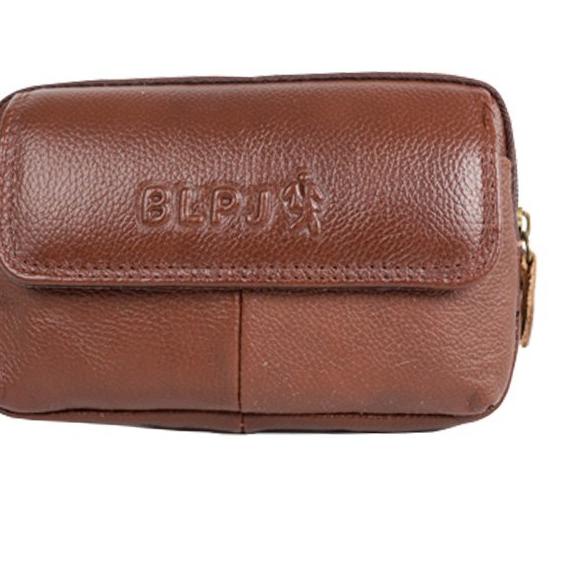 ✽ Sarung hp pinggang kulit asli import dompet 5 5,5 6 inch model rebah tidur (S-BJH) ☃