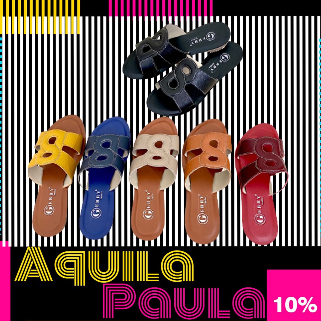 Sandal Kulit Wanita Model Aquila Paula - Gerry Leather