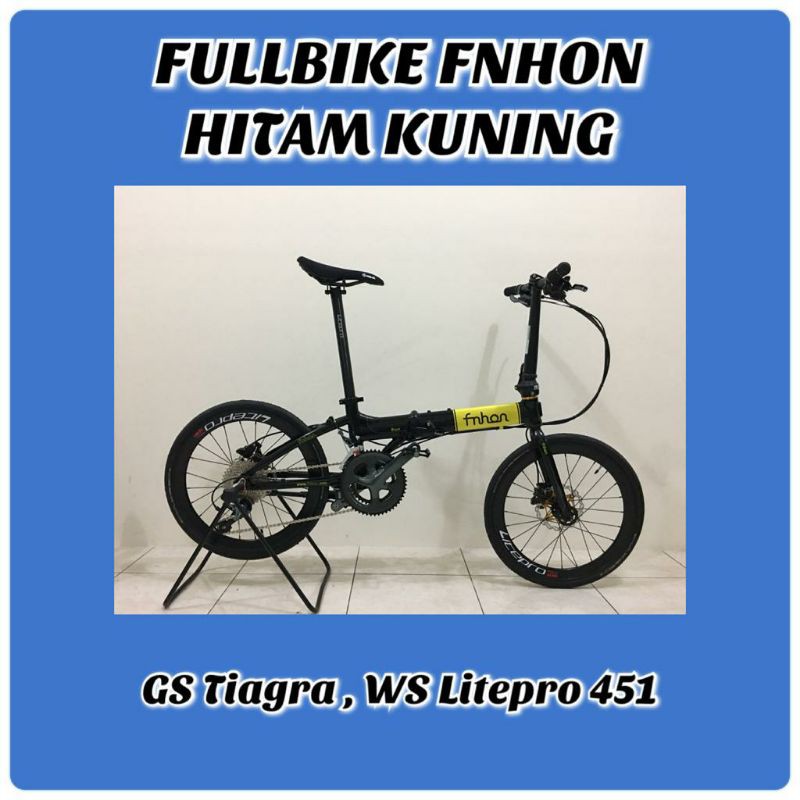 Fullbike frame fnhon blast 2 warna hitam kuning glossy Groupset Shimano Tiagra 10 speed