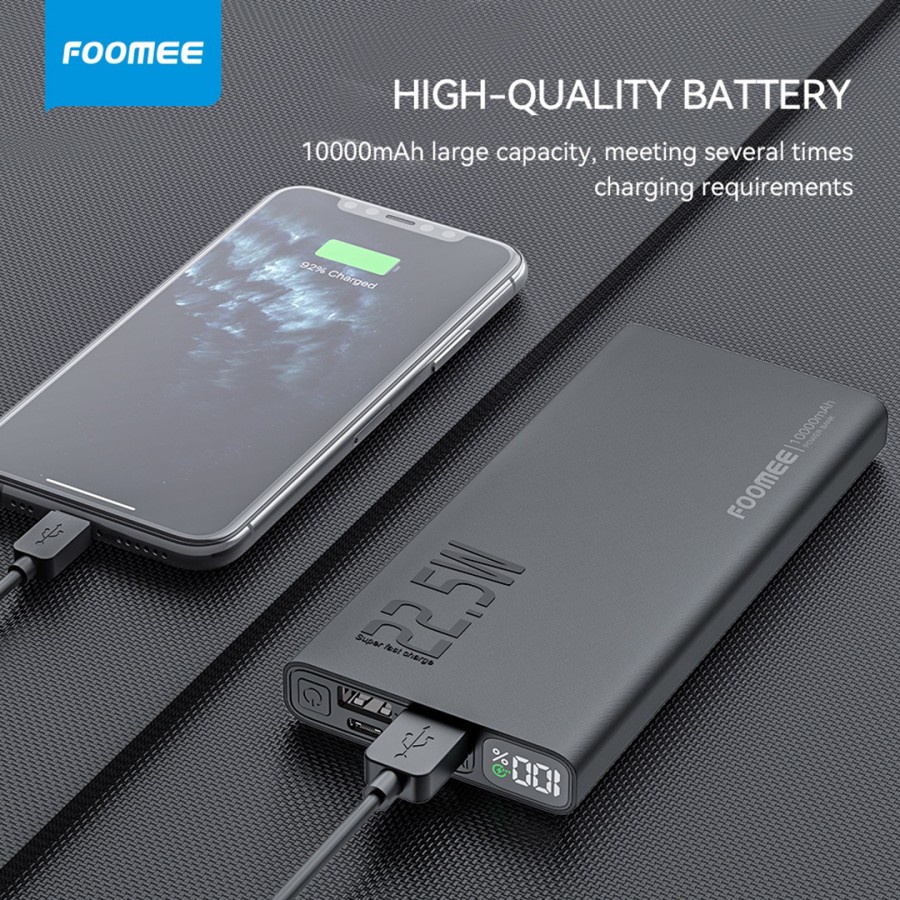 Foomee RZ10 Powerbank 10000mAh Fast Charging QC3.0 3A 22.5W