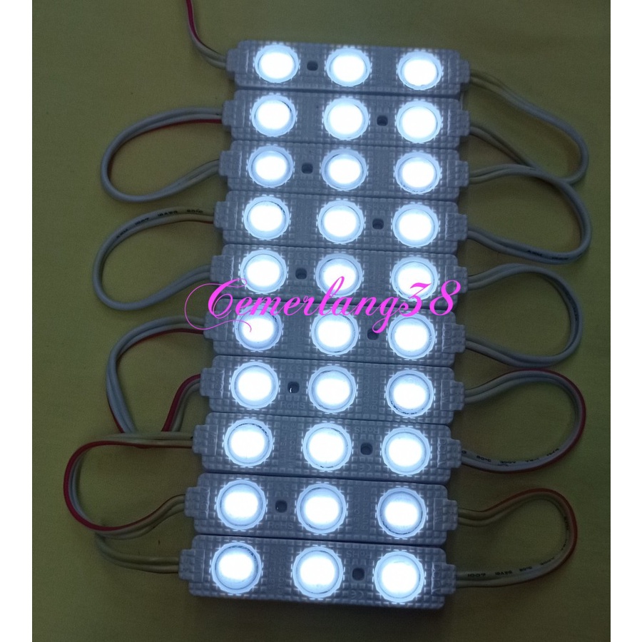 Lampu LED modul 3 Mata/Lampu LED module 3 mata /12V - PUTIH