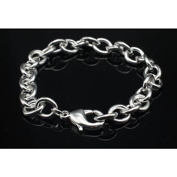 Gelang Kepang Bahan Stainless Steel Lapis Silver Untuk Wanita