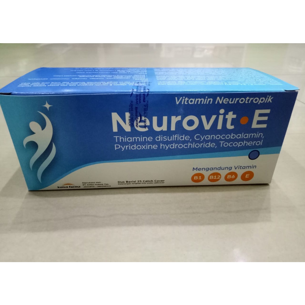 NEUROVIT E 100 TABLET VITAMIN SARAF KIMIA FARMA BPOM