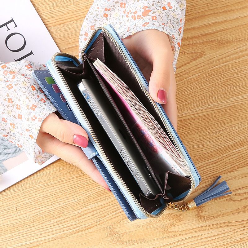 EV D 865-6 dompet panjang wanita  Koreaan style import  real pict