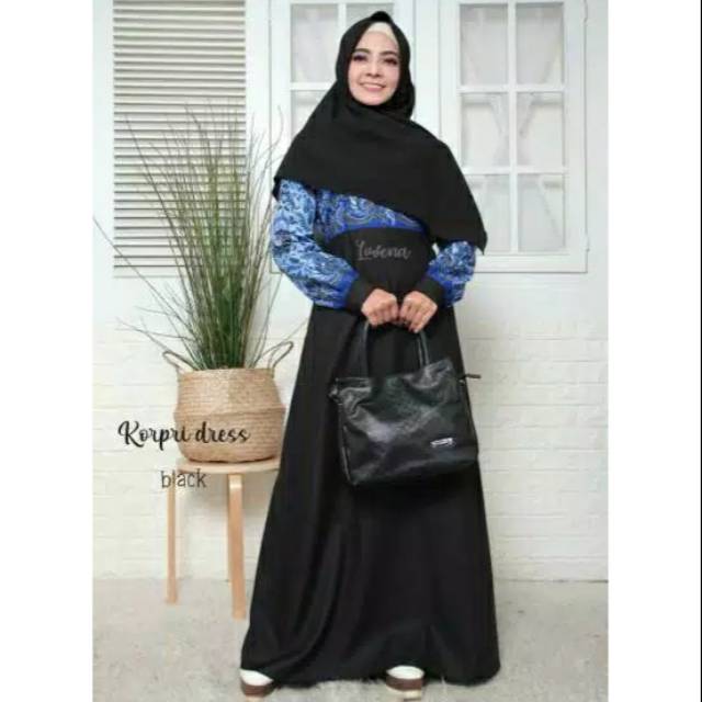 KORPRI DRESS MIX BLACK BY LUVENA