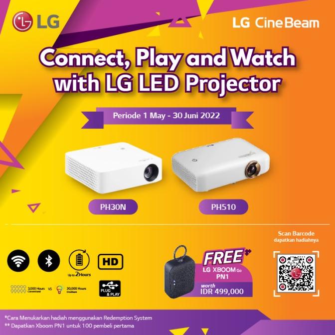 Proyektor Mini LG Minibeam PH-30N PH30 PH30N 30N WIRELESS HD 720 Termurah