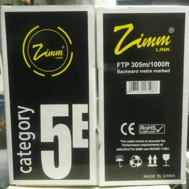 Kabel STP/FTP Cat5e Zimmlink STP Cat5e Outdoor CCA OD Zimm LINK Double Jacket