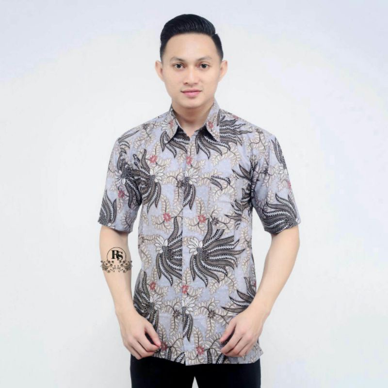 NEW ARRIVAL DISTRO BATIK PRIA BORDIR SOGAN HRB026 BATIKAF