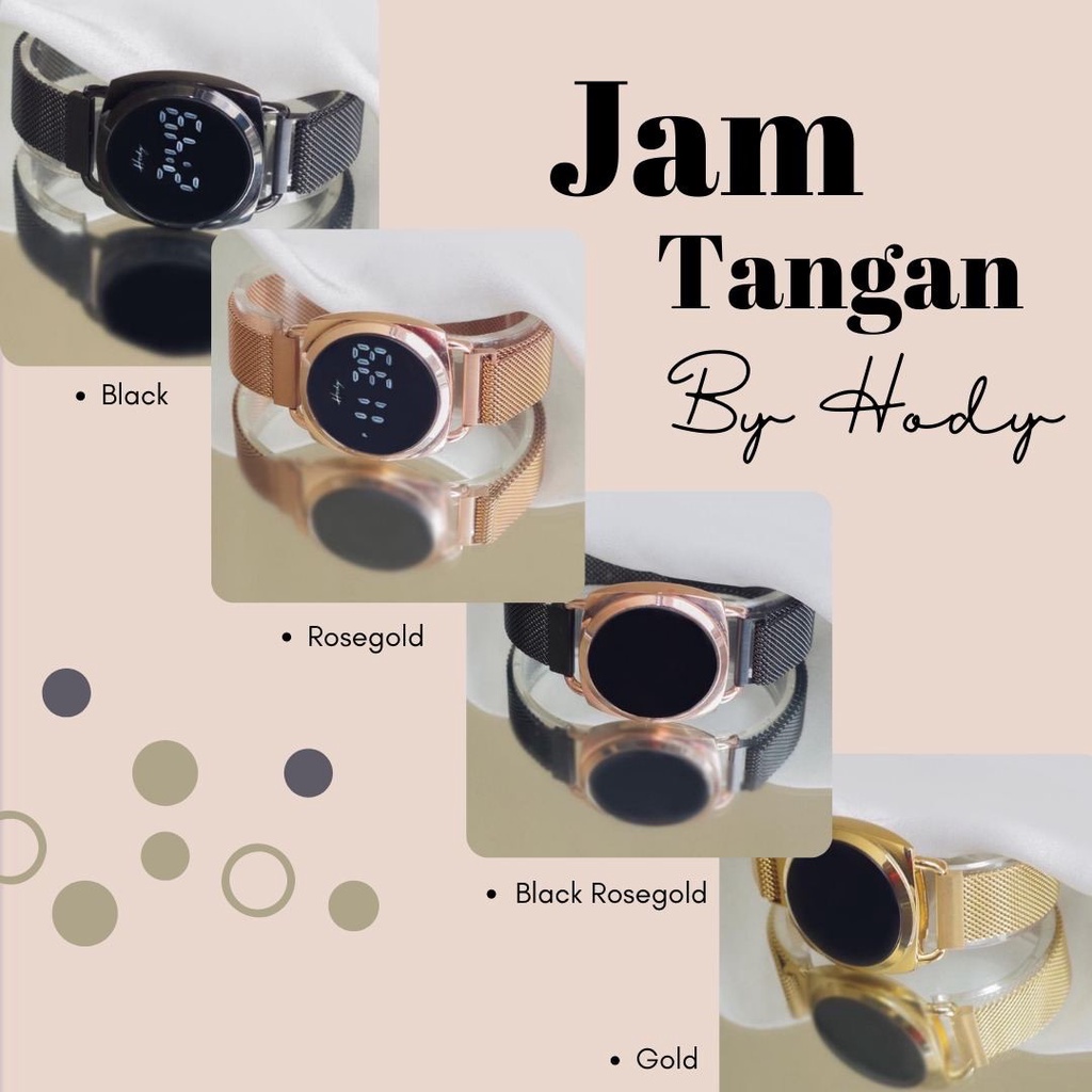 Jam Tangan - Hody Watch Jam Tangan LED & Magnetic Buckle