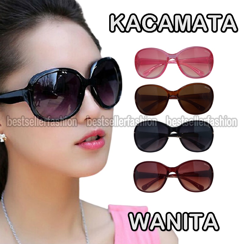 New PROMO! Kacamata Hitam Fashion Wanita pria Kaca mata Gaya Outdoor Sunglasses UV Protection Kacamata Wanita Korea Kacamata Dewasa Fashion Artis Kacamata Murah Terbaru