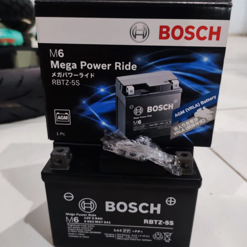 Aki BOSCH RBTZ 5S 12V 3.5Ah Aki motor beat blade mio fino jupiter byson