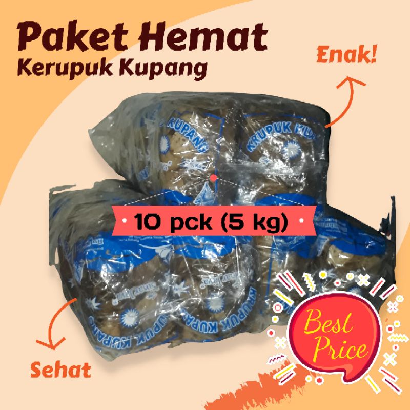 

KERUPUK KUPANG KERANG PAKET HEMAT 10 PCK (5KG)