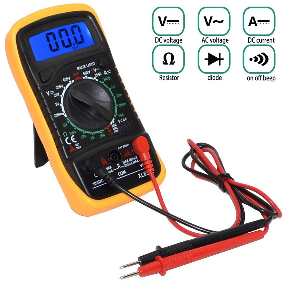 Mini Digital Multimeter XL830L AC/DC Voltage Tester XL830L alat ukur tegangan listri dan elektroik