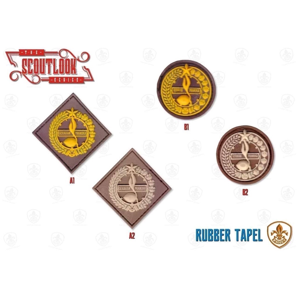 Bscout Scoutlook- Rubber Badge Pramuka