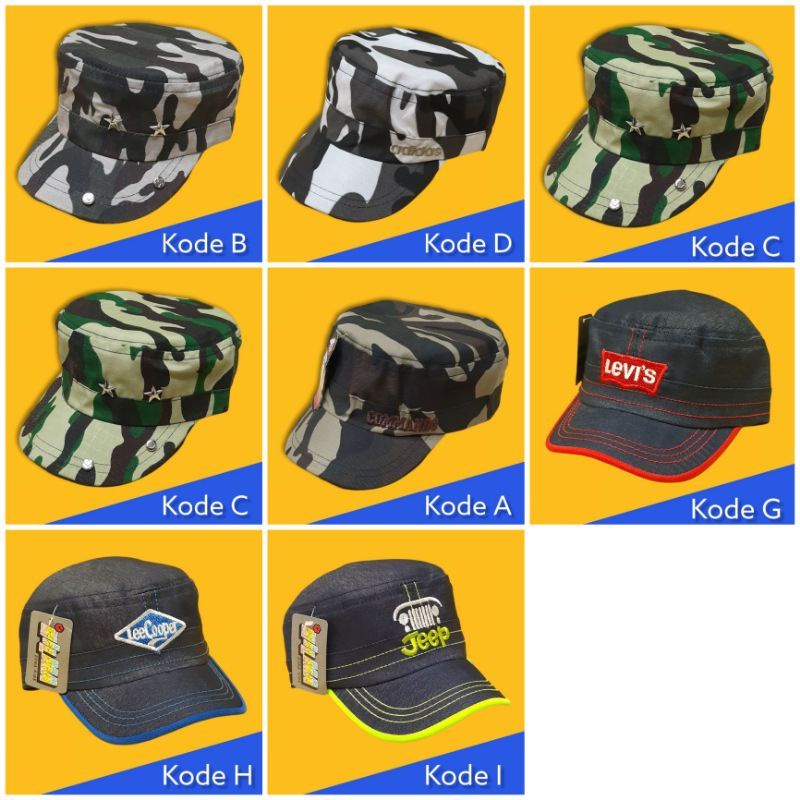 Topi anak tentara/Topi anak komando murah